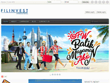 Tablet Screenshot of filinvestinternational.com